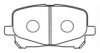 ASVA AKD-1448 Brake Pad Set, disc brake